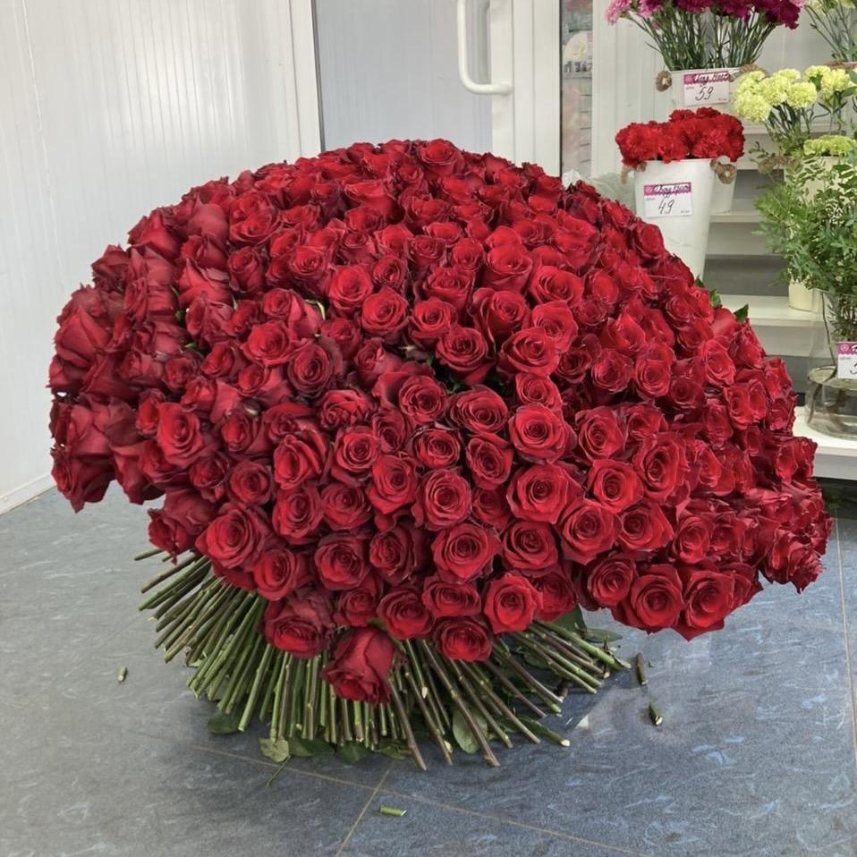 Букеты из красных роз 80 см (Эквадор) Артикул: 215736