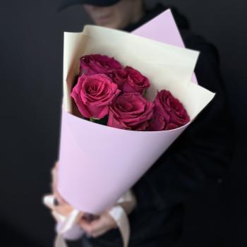 Букеты из розовых роз 40 см (Эквадор) (№ - 96476)