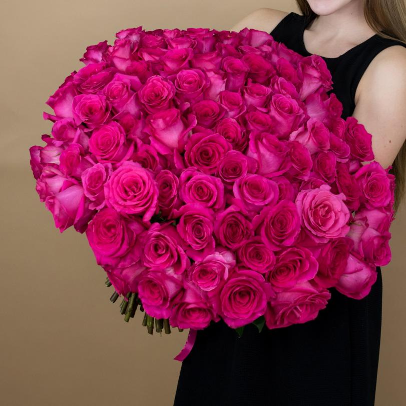 Букеты из розовых роз 40 см (Эквадор) (№ - 96476)